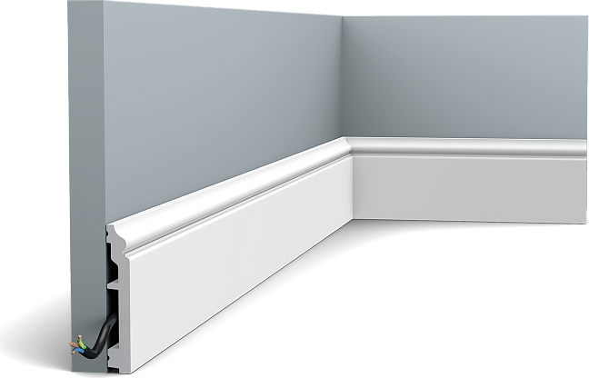 Плинтус Orac Décor SX173 CONTOUR дюрополимер 200,0 x 1,6 x 10,0
