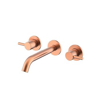 Nemo NM-2316RG Смеситель из стены для раковины с донным клапаном ROSE GOLD