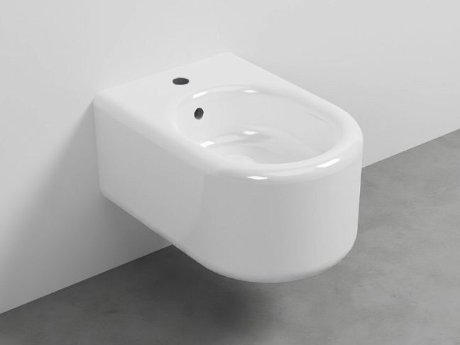 Cielo Itaca Биде подвесной, с отверстием под смеситель, с переливом 37x26x53, White Lucido