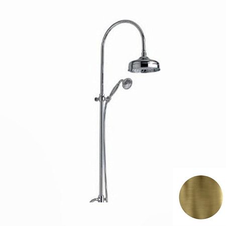 Nicolazzi Doccia Душевая стойка с верхним душем;200 мм., переключателем, ручным душем и шлангом, цвет бронза