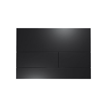 Tece Square II Панель смыва с двумя клавишами металлическая, цвет черный матовый