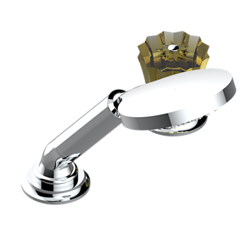 Смеситель  THG Mille Nuits - Champagne crystal устанавливаемый на борту с ручным душем с ручкой одновременной регулировки – потока/температуры