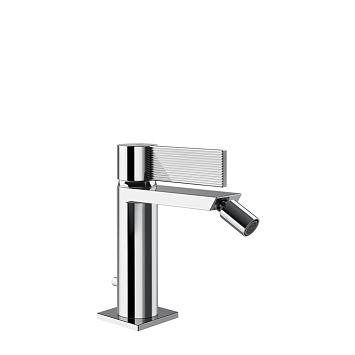 Gessi Inverso Rigato Смеситель для биде с донным клапаном и соединительными шлангами, хром