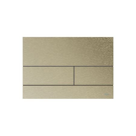 Tece Square II Панель смыва с двумя клавишами. Металл с покрытием против отпечатков пальцев, PVD, цвет матовый никель