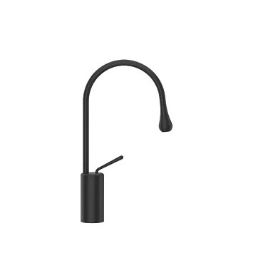 Gessi Goccia Смеситель для раковины на 1 отверстие, высокий, излив 174мм R=90, черный