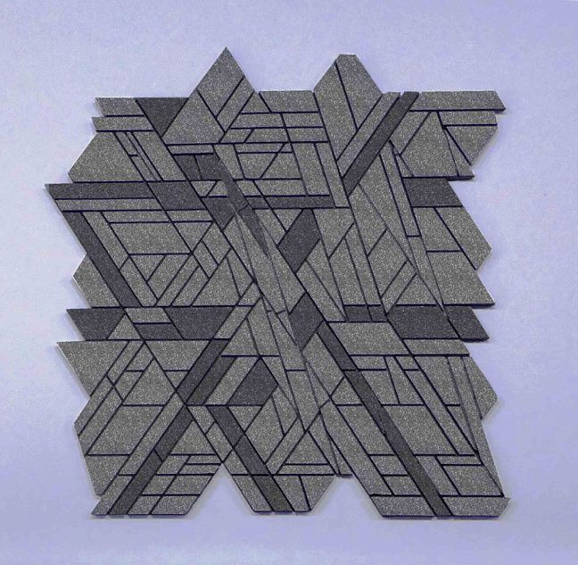 Микромозаика Sergio Savino Meteorite Decorato 25,3x26,7 Old Silver