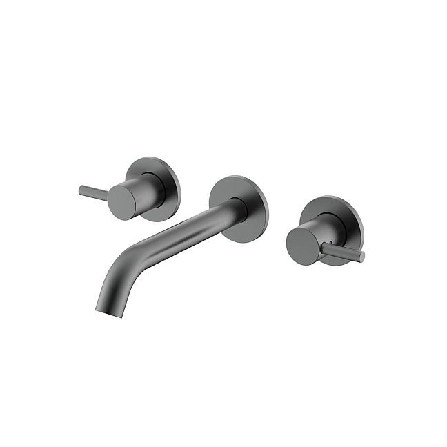 Nemo NM-2316BGM Смеситель встраиваемый для раковины с донным клапаном BRUSH GUN METAL