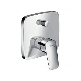 Смеситель для ванны Hansgrohe Logis, и душа, встраиваемый, внешняя часть, Цвет: хром купить в Москве: интернет-магазин StudioArdo