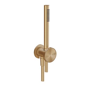 Gessi Origini Душевой комплект, состоящий из вывода воды,держателя, шланга 1,50 м и лейки. В комплект входит отделочная вставка.., Warm Bronze Br