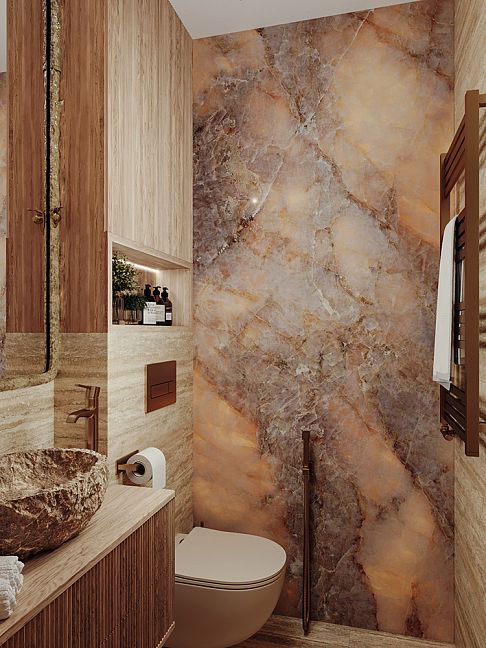 Emil Ceramica Керамогранит Tele Di Marmo Lumia Gold Ambra 120x278x0.65 Lappato