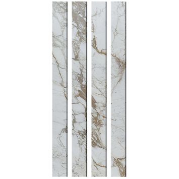 Стеклянный профиль Sicis You Glass  Electric Marble Cal Natural 26,2 x 300 x 6 мм