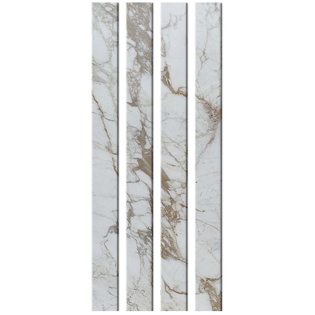 Стеклянный профиль Sicis You Glass  Electric Marble Cal Natural 26,2 x 300 x 6 мм