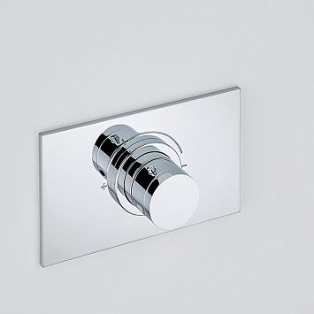 THG Infini white porcelain Смеситель для душа встраиваемый, термостатический, внешняя часть, цвет: хром
