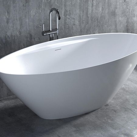 Ванна отдельностоящая Salini DIVA , Материал S-Sense, Глянцевое покрытие, 178x85,5x60 см