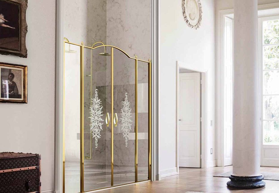 Душевые ограждения Gold Vismara Vetro
