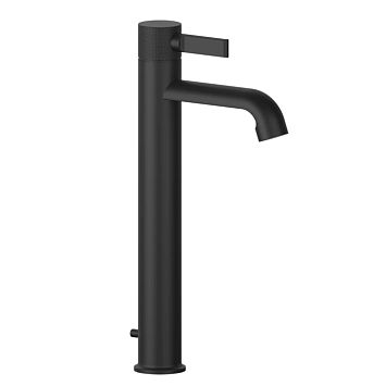 Gessi Inciso Смеситель для раковины на 1 отверстие, высокий h=337мм, с донным клапаном nero XL