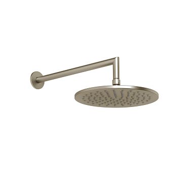 Gessi Anello/Ingranaggio Душевая головка для настенного крепления, поворотная с шарниром, D250 мм, Finox Brushed Nickel