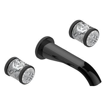 THG Hirondelles Platinum Stamped Смеситель для раковины, встраиваемый, цвет: Brown bronze color PVD