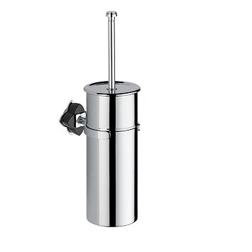 THG P&eacute;tale de cristal noir Ёршик для туалета, подвесной, цвет: хром/черный хрусталь