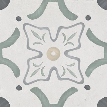 Harmony Керамогранит Sirocco Green Flower 22,3x22,3x0,9 Матовый