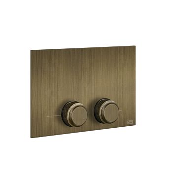 Gessi Venti20 Клавиша смыва для унитаза двойная, для инсталляций TECE, Antique Brass