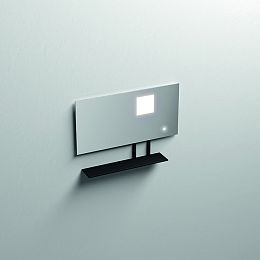 Зеркало Kerasan Mirrors  90х61cм, с черной матовой полкой, с LED подсветкой и сенс выкл. купить в Москве: интернет-магазин StudioArdo