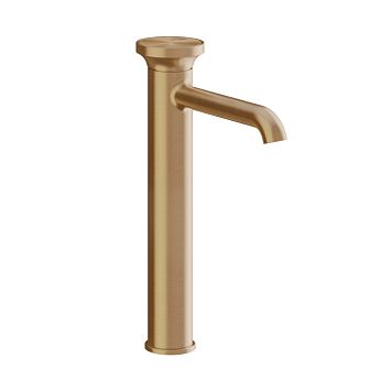 Gessi Origini Смеситель для раковины высокий без донного клапана, в компл с отд вставкой, Warm Bronze Br. PVD