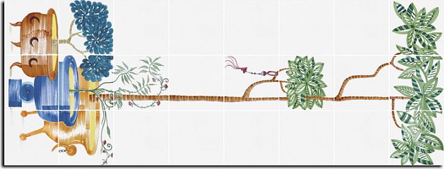 Керамическая плитка Ceramica Bardelli Cuban Veranda 5 20x20 комплект 27 шт