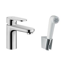 Hansgrohe Vernis Blend Смеситель для раковины однорычажный 100 с гигиеническим душем и шлангом 160 см хром 71215000 купить в Москве: интернет-магазин StudioArdo