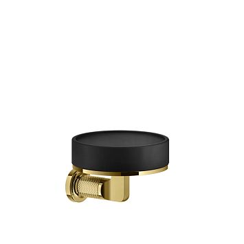 Gessi Inciso Мыльница настенная, черный/золото