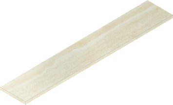 Italon Керамогранитная ступень Charme Advance Scalino Ang. SX Alabastro 33x160