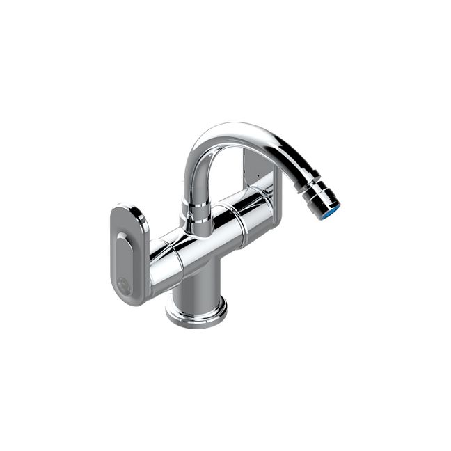 THG CORVAIR A MANETTES FIOR DI BOSCO Смеситель для биде на 1 отверстие, 2-х вентильный, с донным клапаном, цвет: хром