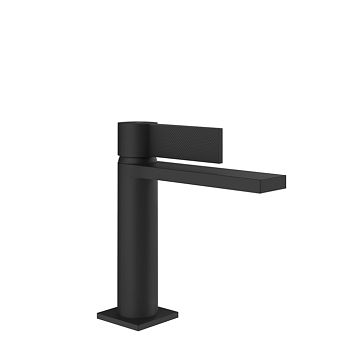 Gessi Inverso Diamantato Смеситель для раковины с донным клапаном Stop Go и соединительными шлангами, Matte Black