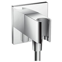 Шланговое подключение держатель для душа Hansgrohe Fixfit Porter Square цвет: хром купить в Москве: интернет-магазин StudioArdo