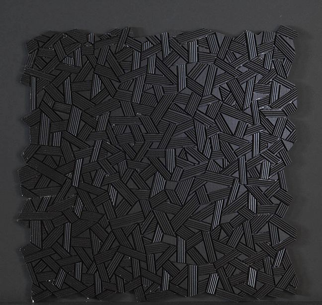 Микромозаика Sergio Savino Fasce Rigate 30x30 Nero Africa