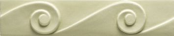 Бордюр Ceramiche Grazia Essenze Onda Felce Craquele 5,5x26