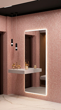 Trend Стеклянная мозаика с авантюрином 2x2 Brillante Opale 261 сетка 316х316
