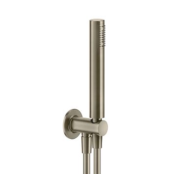 Gessi Inciso Душевой комплект, + вывод, держатель, шланг 1,50 м и душевая лейка, Finox Brushed Nickel