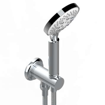 Душ ручной THG Mille Nuits - Clear crystal стильный встраиваемый в стену, шланг и патрубок для душа с крючком