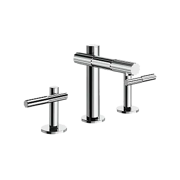 Gessi Incastri Смеситель для раковины на три отверстия, без донного клапан, цвет 031 Chrome