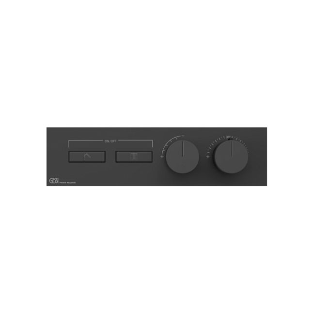 Gessi Hi-Fi Термостат для душа, с включением до 2 источников одновременно (внешняя часть), Black XL