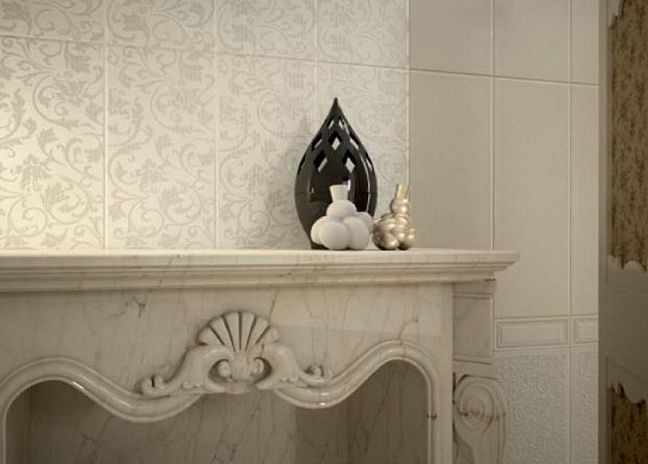 Керамическая плитка Victoria Floral Pearl 75x25