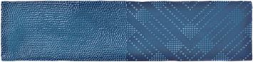 Harmony Керамическая плитка Pasadena Blue 7,5x30x0,79 Глянцевый