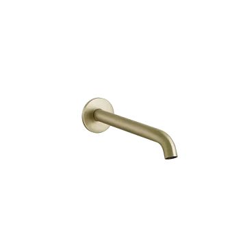 Gessi 316 Настенный излив 200мм на 1/2, комбинируемый с удаленным управлением (не входит в комплект), Brushed Brass PVD
