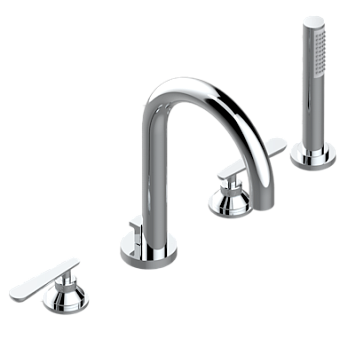 Смеситель для ванны THG Dean на 4 отв. с высоким изливом СУПЕР ГОЛИАФ