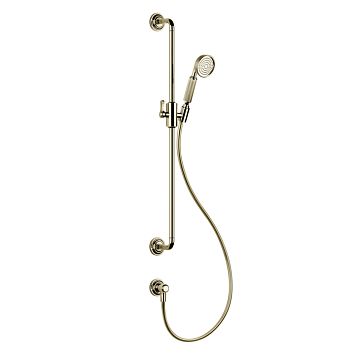 Gessi Venti20 Штанга для душа 800 мм., с ручным душем, шлангом 1500 мм. и подводом воды, Brass PVD