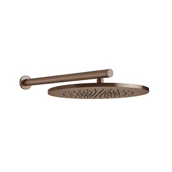 Gessi 316 Душевая головка шарнирная для настенного крепления на 1/2, 350мм, brushed copper pvd