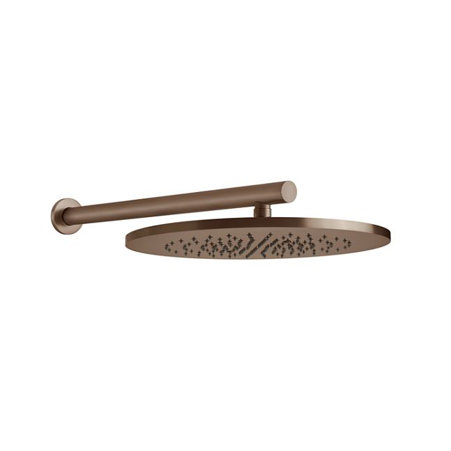 Gessi 316 Душевая головка шарнирная для настенного крепления на 1/2, 350мм, brushed copper pvd