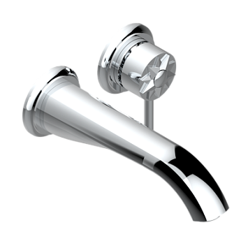 Внешняя часть встраиваемого смесителя THG Mille Nuits - Clear crystal  для раковины с изливом, без сифона