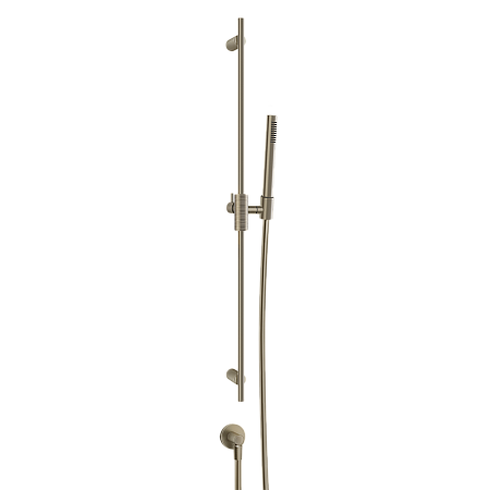 Штанга в комплекте с душевой лейкой, шлангом 1,50 м и выводом воды Gessi Habito Trame, цвет Brass PVD